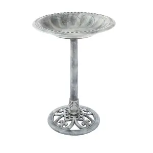 Pure Garden Outdoor Antique-Style Bird Bath w/Vintage Design
