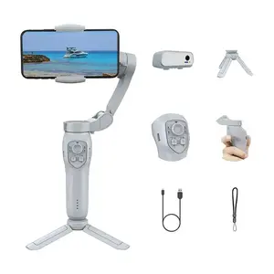 Compact Mobile Phone Gimbal Stabilizer, Summer Adjustable Smartphone Selfie Gimbal, Small Phone & Digital Camera Tripod, Gimbal Phone Stabilizer, Selfie Accessories