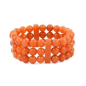 Red Aventurine Stretch Bracelet 260.30 ctw