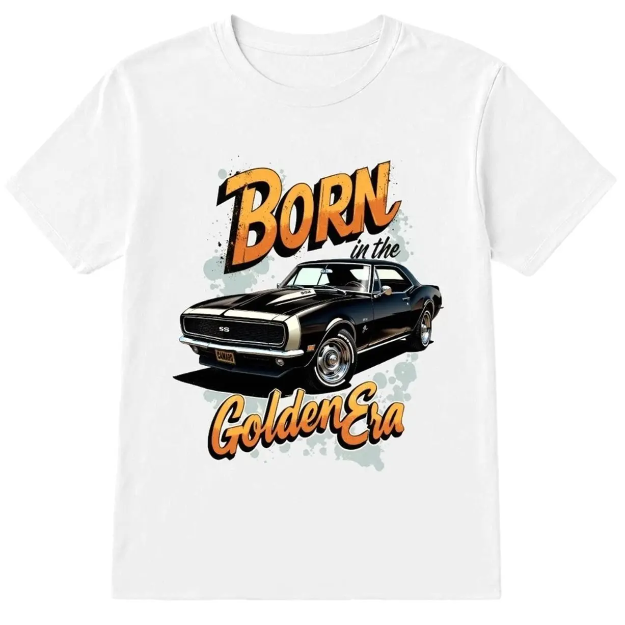 Vintage Camaro SS 502 Muscle Car T‑Shirt Sweatshirt Hoodie, Car Enthusiast and Fans Gift