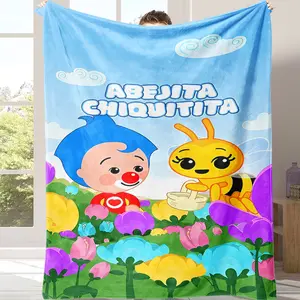 Abejita Chiquitita Flannel Blanket – Lightweight, Warm, and Adorably Cute!Suitable for use in offices, sofas, and travel Suitable for all four seasons This is the best gift for couples, children, parents and friends, and it can express deep love