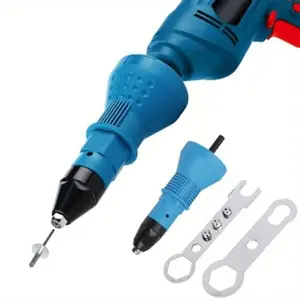 Electric Rivet Nut Gun Drill Adapter, Hex Shank Blind Rivet Nut Drill Bit Converter, Converts Drill Bits to Rivet Guns, Durable Tool Accessory