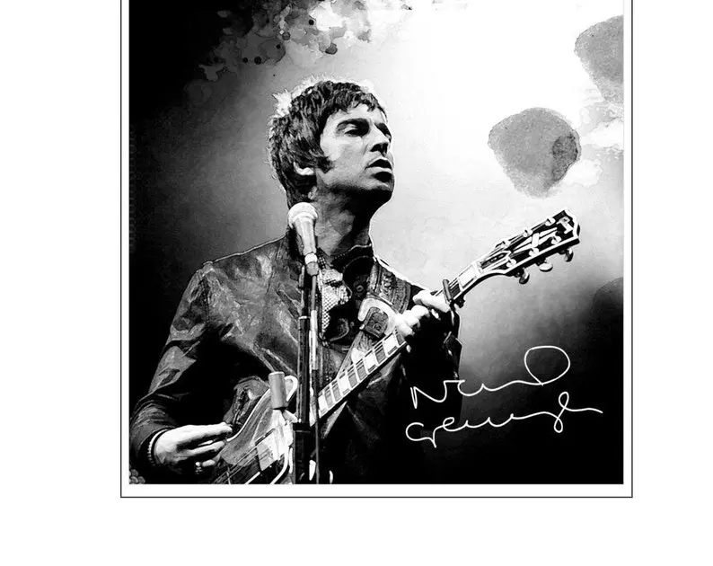 Noel Gallagher Inspired Print, Noel Gallagher Oasis Poster, Wall décor Music print, Best selling art, Noel Gallagher print, Oasis Art Print,