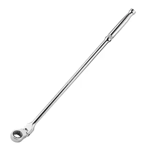 DURATECH Extra Long Flex Head Ratchet Wrench, 144-P, Double-Stacked Pawls, CR-V Steel, Only Compatible 3/8" Drive Low Profile Impact Sockets