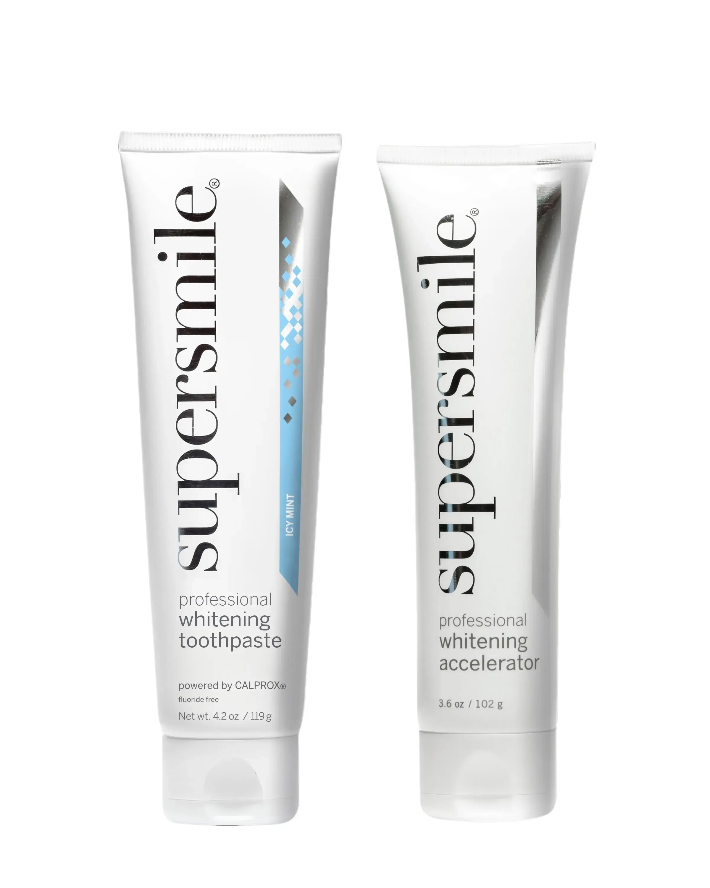 Fluoride-Free Oral Teeth Whitening System, Daily Use Toothpaste-Infused Kit