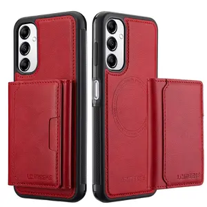 Magnetic Faux Leather Wallet Phone Case, Anti Slip TPU+PC Protective Case Cover, Shockproof Smartphone Cover, Phone Cases for Smartphone Samsung Galaxy A14 A15 A52 4G/5G A16 A34 A35 A36 A53 A54 A55 A56 5G, Protector Cellphone Casing Devices, Accessories
