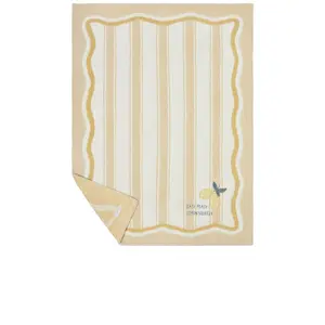 Barefoot Dreams Cozychic Lemon Stroller Blanket in Daffodil Multi