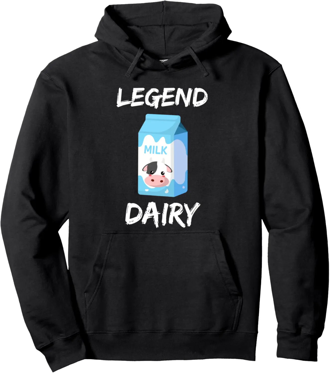 Fun Pun Milk Carton With Cow Legend Dairy Legendary Pullover Hoodie - Emmacole Shop 84B0BSRBTZQC