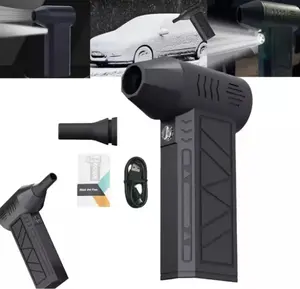 Portable Violent Turbo Small Fan, Electric Hand Electric Fan, Handheld 130000rpm High Speed Fan for Dust Removal, Snow Blowing, Carbon Blowing, Barbecue, Hair Dryers, Portable Power Tool Fan