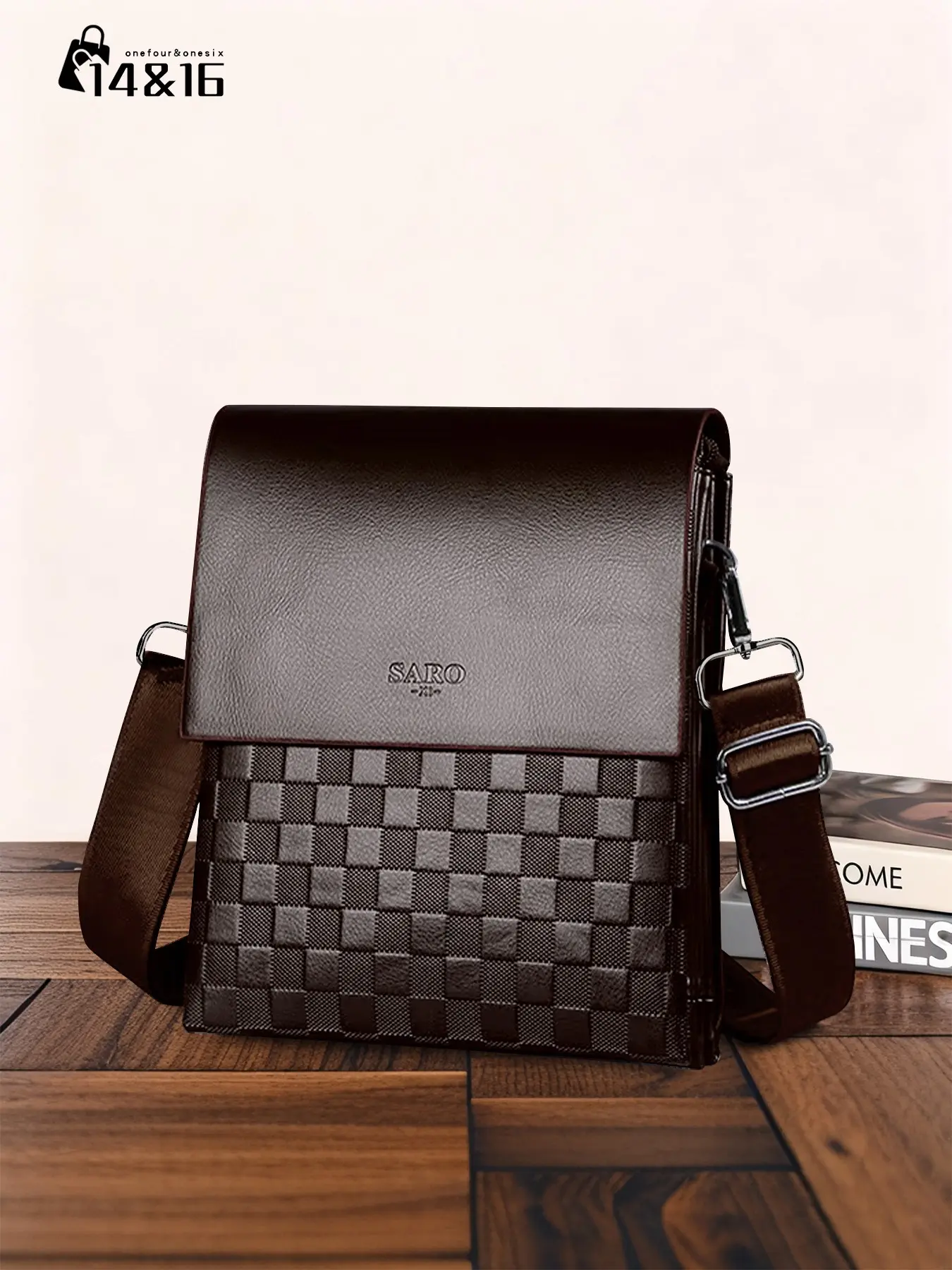 Father's Day Gifts, Men's Business Fashion Crossbody Bag, Casual Solid Color Shoulder Bag for Daily Used, Trendy Versatile High-quality Daily Commuting Bag, Fashionable Shoulder Bag, Versatile Shoulder Bags, Everyday Shoulder Bag