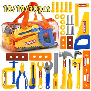 Multi-Function Pretend Play Tool Box Set, Realistic Tools Kids Toy, Interactive Home Play for Boys & Girls, Birthday Gift Idea, Durable