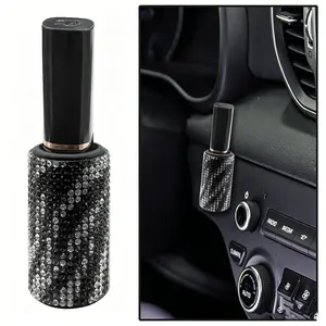 Car Air Vent Rhinestone Lipstick Holder, Crystal Lip Gloss Clip, Cute Car Interior Accessory for Women, Stylish Automotive Decor, Sparkling Car Accessories