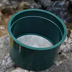 ASR Outdoor 6 Inch Mini Gold Prospecting Sifting Classifier Pans High Impact Plastic & Stainless Steel Wire Mesh for Mineral Recovery Portable Gold Panning Tools
