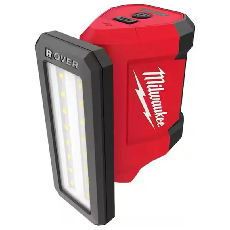 Milwaukee M12 ROVER Portable LED Flashlight, Service & Repair Flood Light with USB Charging, Includes Safety Glasses & High-Lumen Headlamps (Tool Only, No Battery Included)