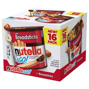 Nutella & GO! Hazelnut and Cocoa Spread With Breadsticks, 1.8 oz each, 16 Pack, Snack, snack for kids