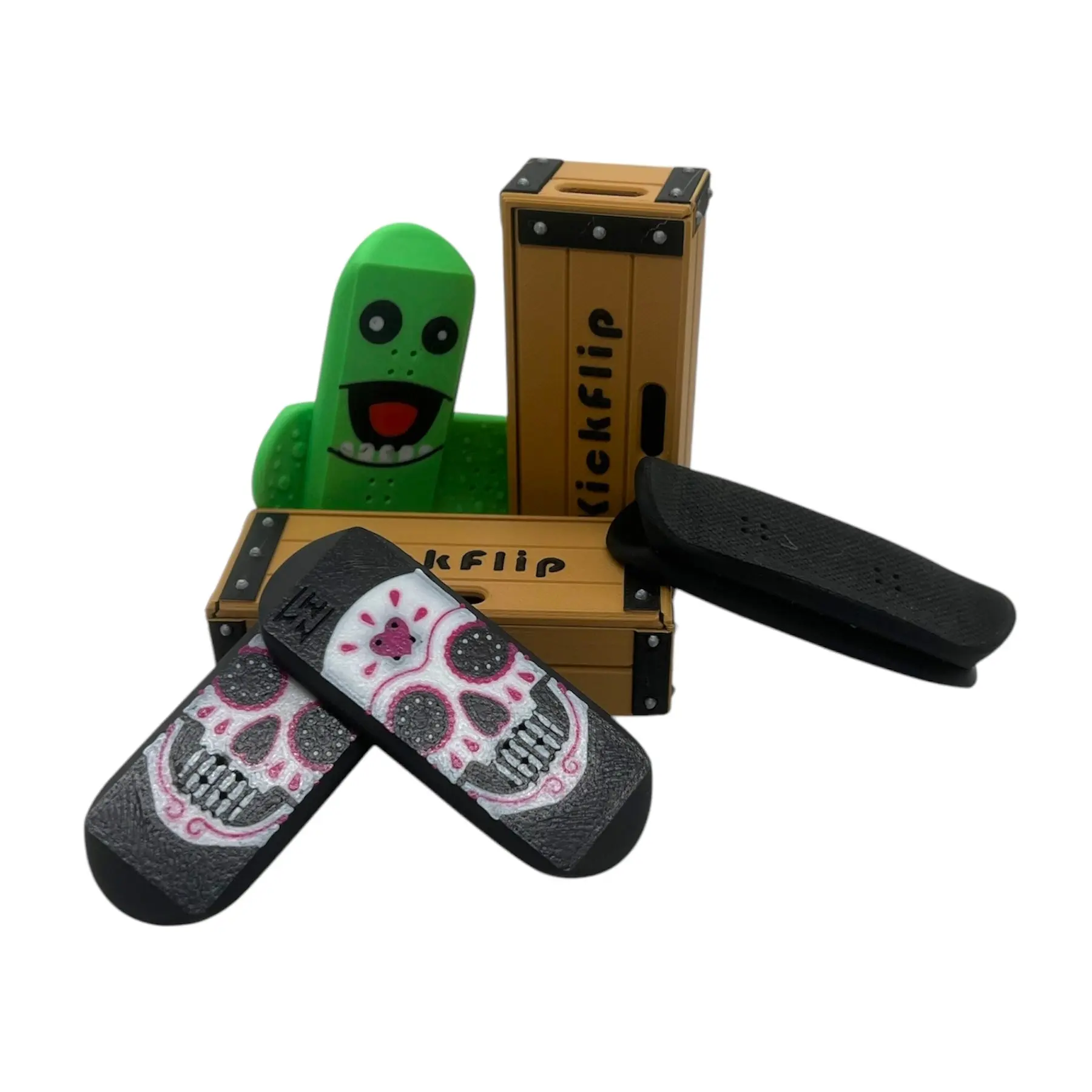 Kickflip Deck Magnetic Fidget with Storage Crate