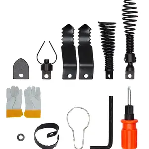 GARVEE 6PCS Drain Cleaner Combination Cutter Head Set, Drain Dredging Cutter Head Accessories for Drain Cleaning Machines