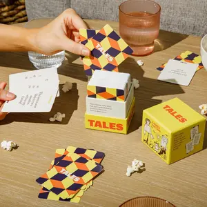 Tales Family Edition 150 Conversation Cards, Ideal for Family Games & Gatherings, Suitable for All Ages, Enhances Meaningful Connections
