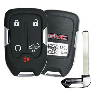 5B Smart Key Fob Replacement Car Key Accessory for 2019-2020 GMC Sierra Truck Accessories, with Remote Start, Tailgate Function, FCC# HYQ1EA-13591396