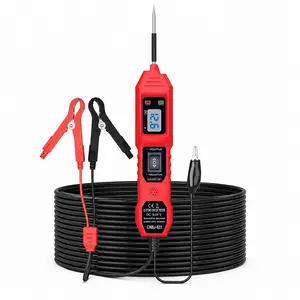Automotive Power Probe Circuit Tester, Digital LED Car Electrical Diagnostic Tool with Test Light, Fuse & Injector Tester for 6V-24V Car SUV Motorcycle
