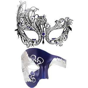 Couples masquerade mardi gras christmas venetian cosplay costume halloween party mask set