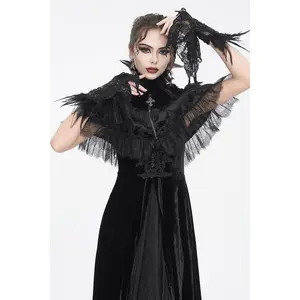 Raven Feather Gothic Gloves Raven Feather Gothic Gloves