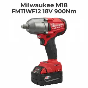 Milwaukee M18 900Nm Impact Wrench m electric driver car truck repair power tool cordless wrench kit chrome sockets and nut-busting torque 18