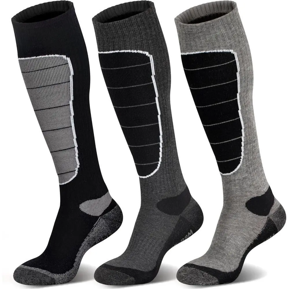 Merino Wool Ski Socks, Cold Weather Socks, Thermal Knee-high Warm Socks For Ski, Snowboarding, Snow, Winter, Hunting
