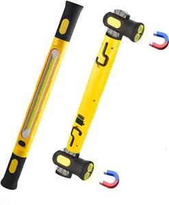 Magnetic LED Work Light Bar, 6000mAh /3000LM Rechargeable Inspection Lamp - 3 Color Modes 360° Adjustable USB Output IP55 Waterproof, Car Repairing Inspection Garage Workshop Emergency