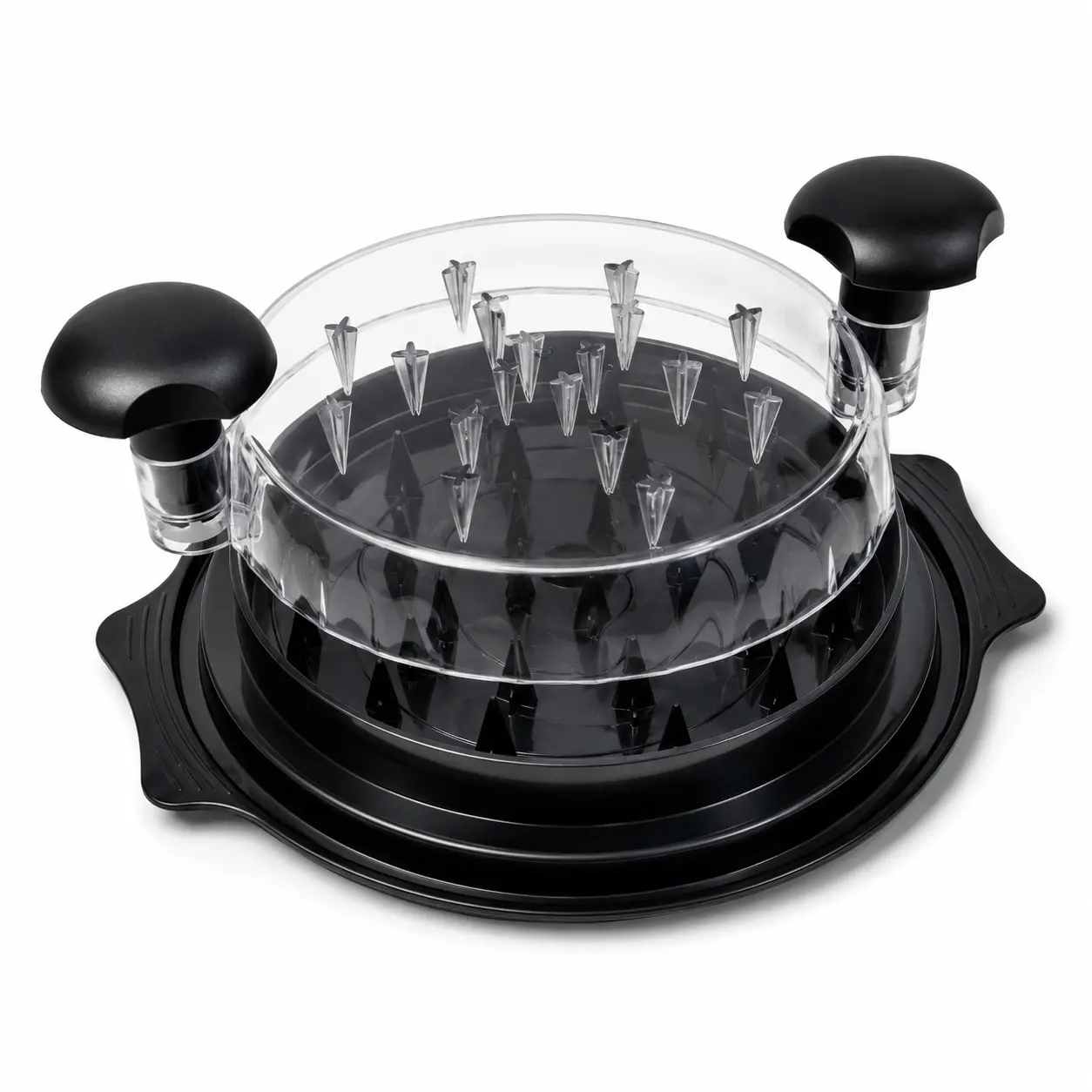 Manual Meat Shredder Tool with Transparent Lid, Ergonomic Handle and Anti-Slip Base, BPA-Free Food Shredder for Chicken, Pork and Beef #GLOBAL PICKS