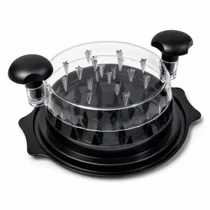 Manual Meat Shredder Tool with Transparent Lid, Ergonomic Handle and Anti-Slip Base, BPA-Free Food Shredder for Chicken, Pork and Beef #GLOBAL PICKS
