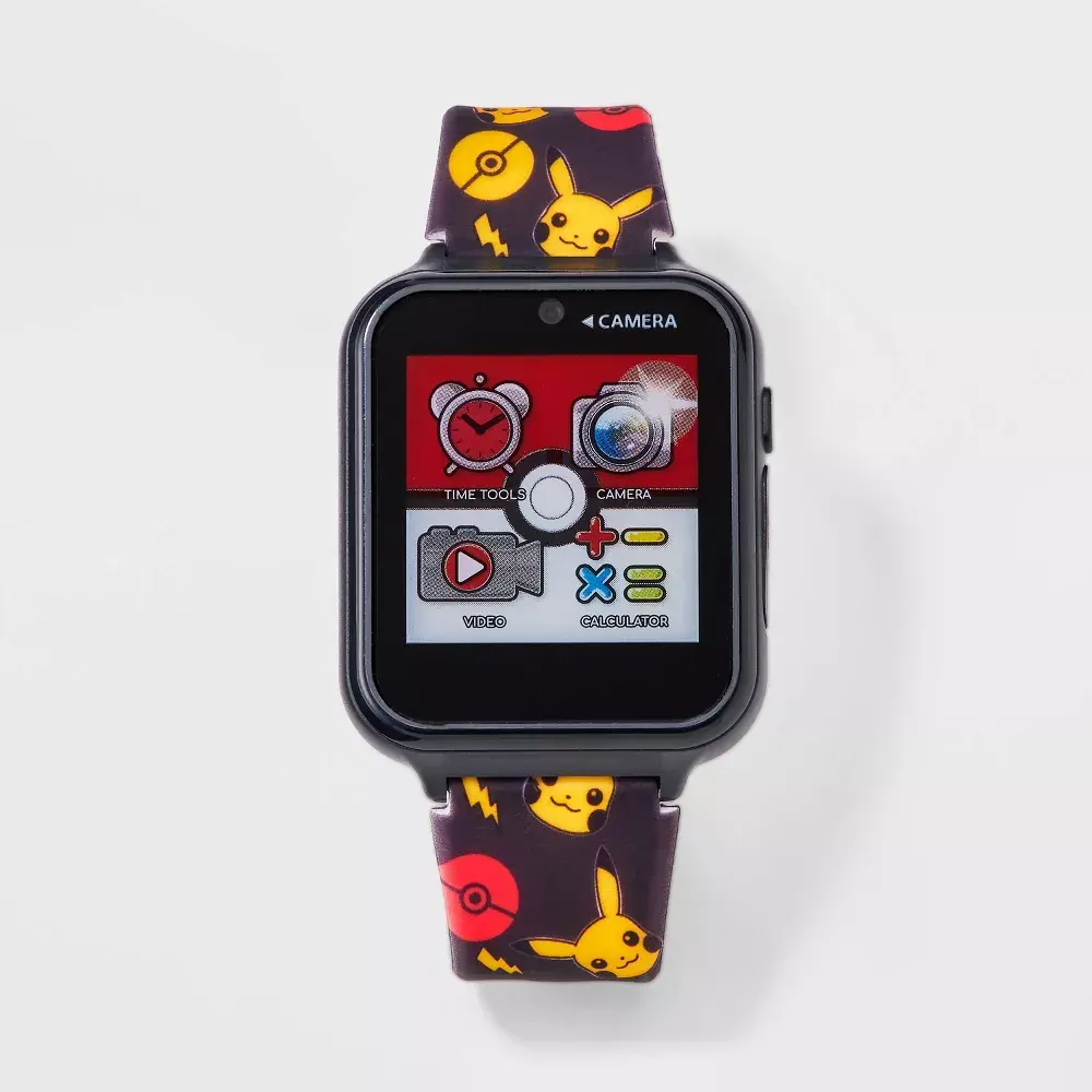 Boys' Pokemon Light-Up Interactive Watch - Yellow/Black