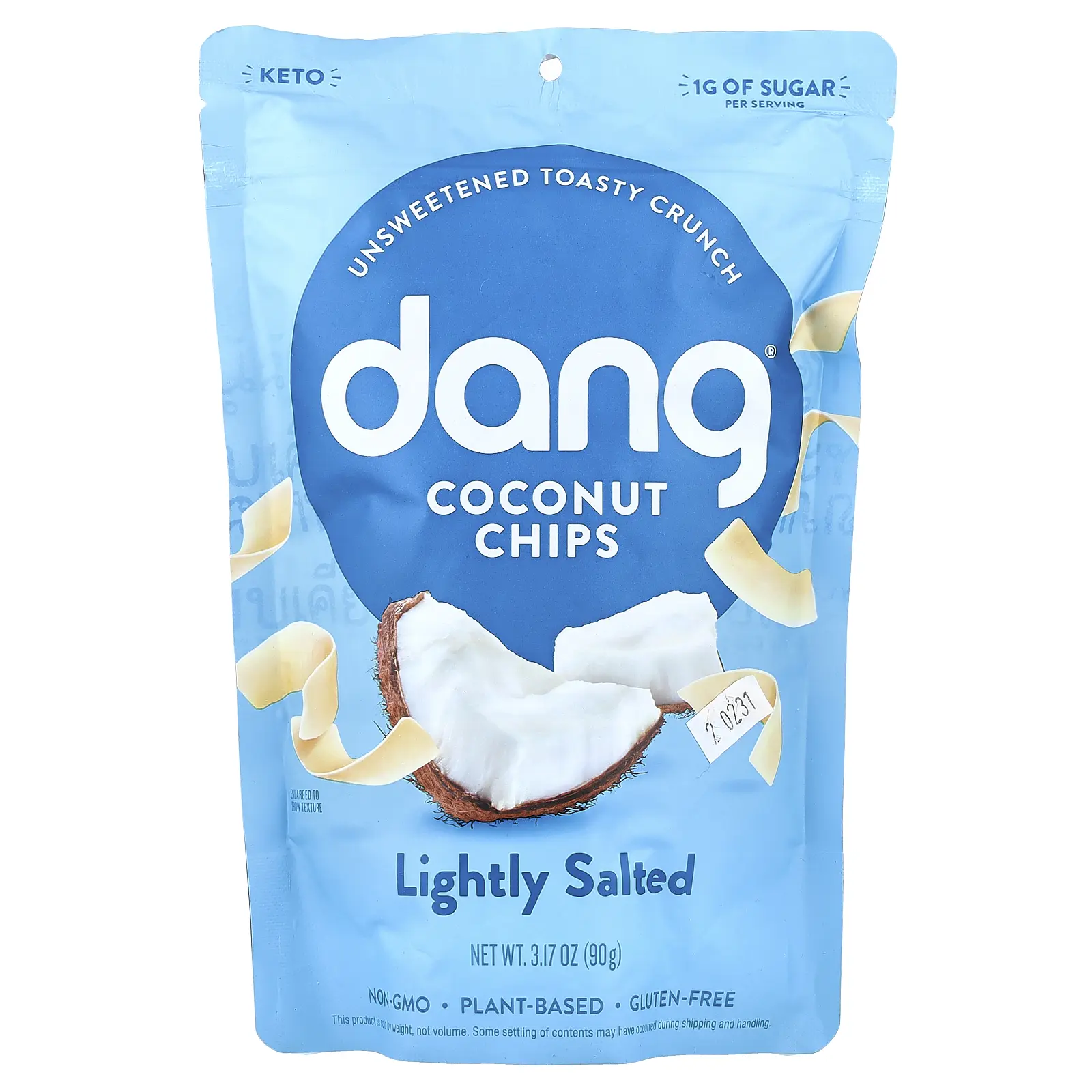 Dang Foods Coconut Chips, Lightly Salted, 3.17 oz (90 g) Dang Foods Coconut Chips, Lightly Salted, 3.17 oz (90 g)
