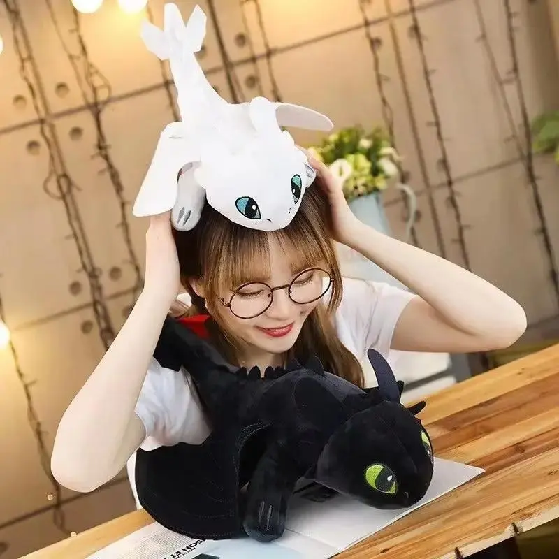 30cm Giant Plushies Dragon Toys Kawaii White Black Dinosaurs Animal Stuffed Plush Toys In Stock Plush Kid Birthday Gifts For Kids