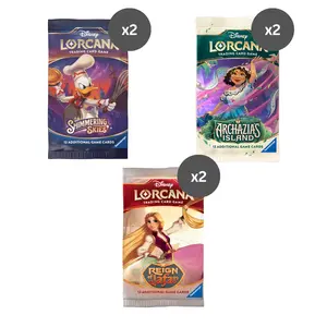 Lorcana Enchanted Booster Pack Bundle - Contains 6 Packs