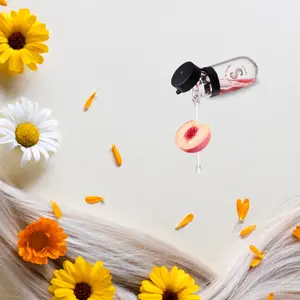 Sipresa Splash'n Shine Hair Perfume Oil Natural Plant-based Oils 72H Long-Lasting Fragrance 36-PCs Travel Set  Haircare Singel Scent pack- Peach