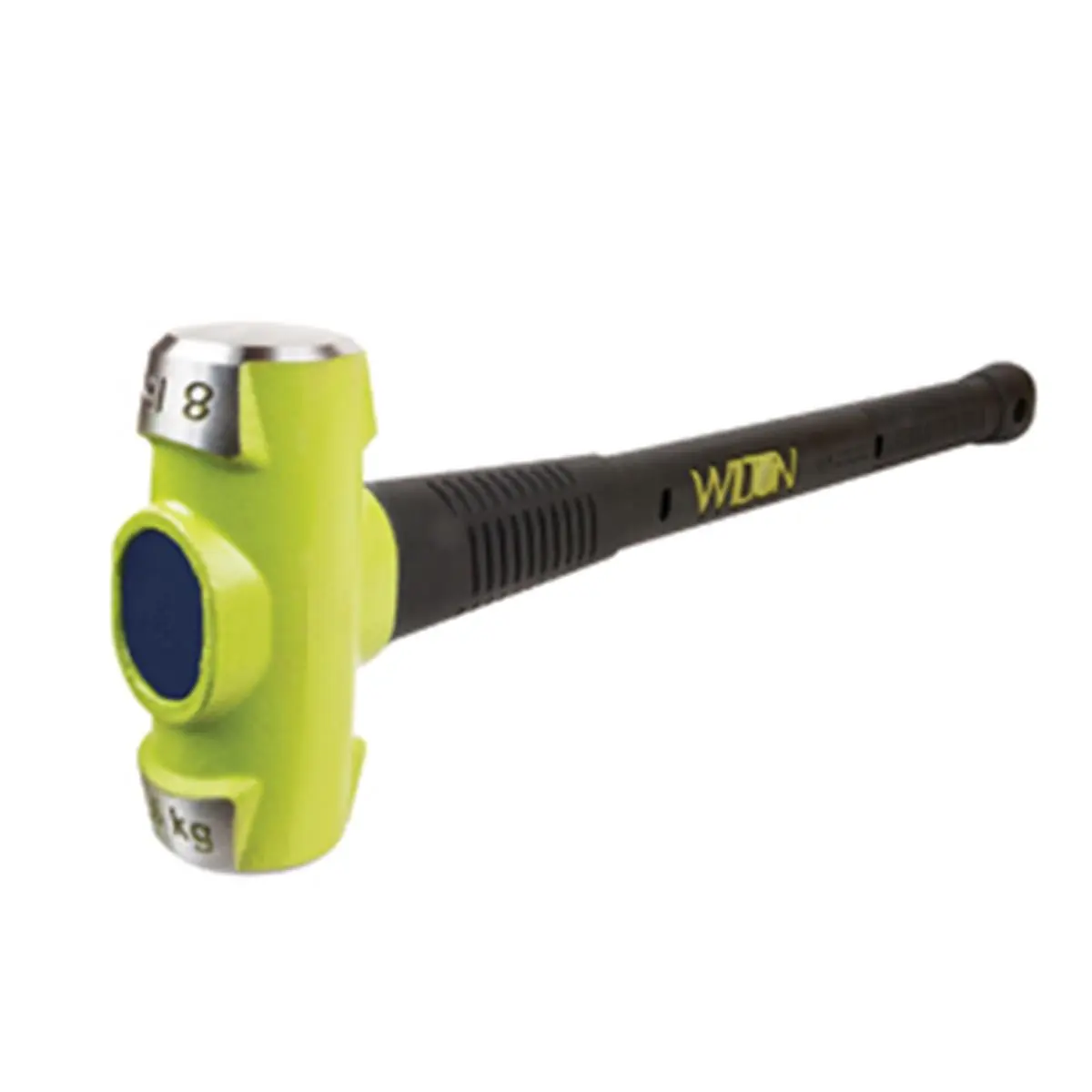 212 MAIN Bash Sledge Hammer Tool - 8lb Steel Head, 24in Handle, 30HRC Hardness, Anti-Vibe Neck (Walter Meier Manufacturing Inc WL40824)