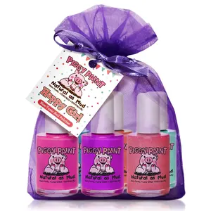 Happy Girl Gift Set - Piggy Paint - Kids Non-toxic Nail Polish Happy Girl Gift Set - Piggy Paint - Kids Non-toxic Nail Polish