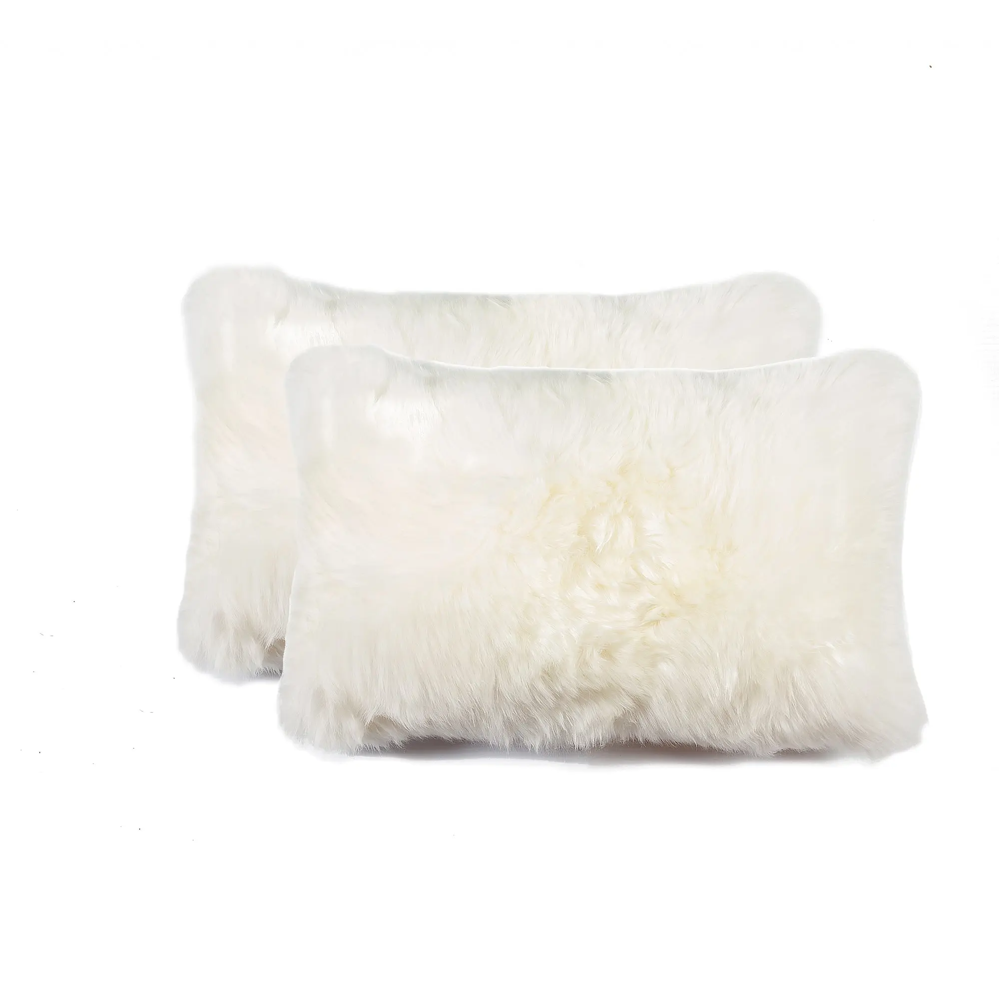 Natural New Zealand Sheepskin Pillow | 2-Pack | 12"x20"
