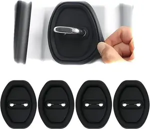 Car silicone door lock protector 4-pack, car door lock protection device, car accessories, suitable for various models, upgrade your car,[Christmas Gift]