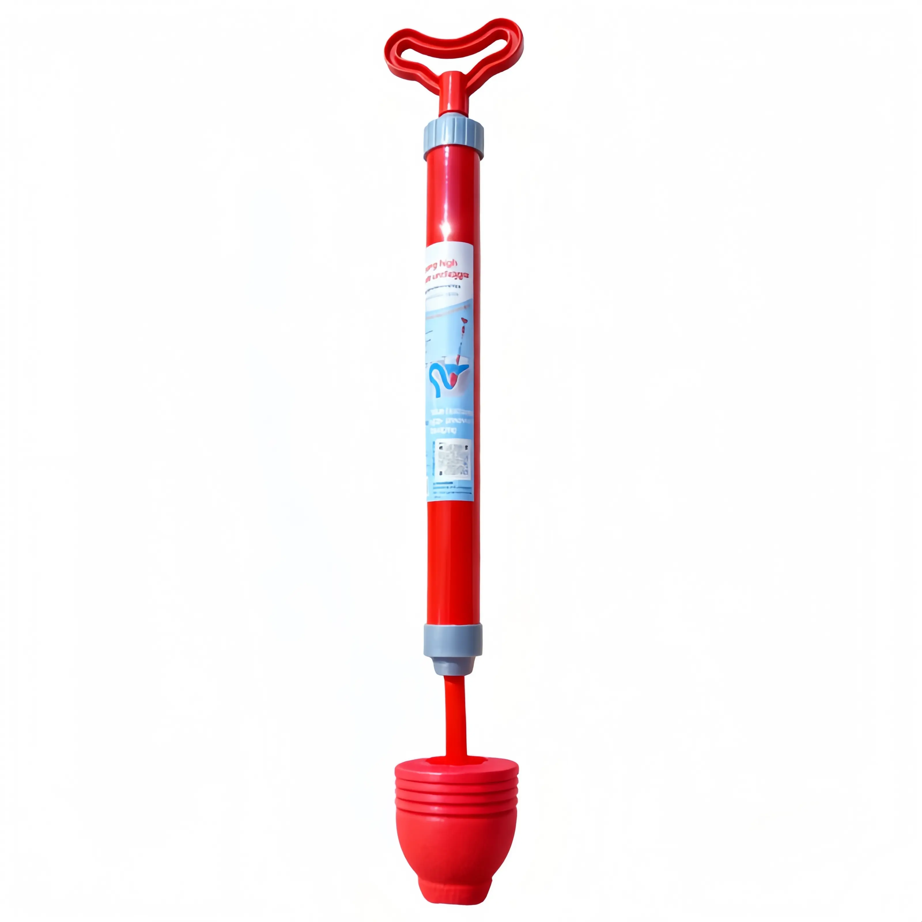 Stainless Steel All-Purpose Toilet Plunger, Household Drain Cleaning Tool for Kitchen Sewer & Bathroom Clogs, High-Power Unclogging Gadget
