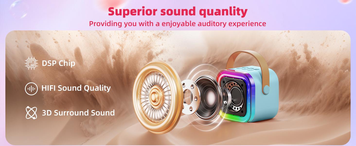Mini Karaoke Machine for Kids Adults, 2026 TOP Birthday Gifts for Girls Boys 3,4,5,6,7,8+Year Old Toddler Toys, Portable Bluetooth Speaker with 2 Wireless Karaoke Microphones Player (Blue) Mini Karaoke Machine for Kids Adults, 2026 TOP Birthday Gifts for Girls Boys 3,4,5,6,7,8+Year Old Toddler Toys, Portable Bluetooth Speaker with 2 Wireless Karaoke Microphones Player (Blue)