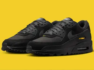 Nike Air Max 90 Black Speed Yellow HM0628-001 Mens Shoes New