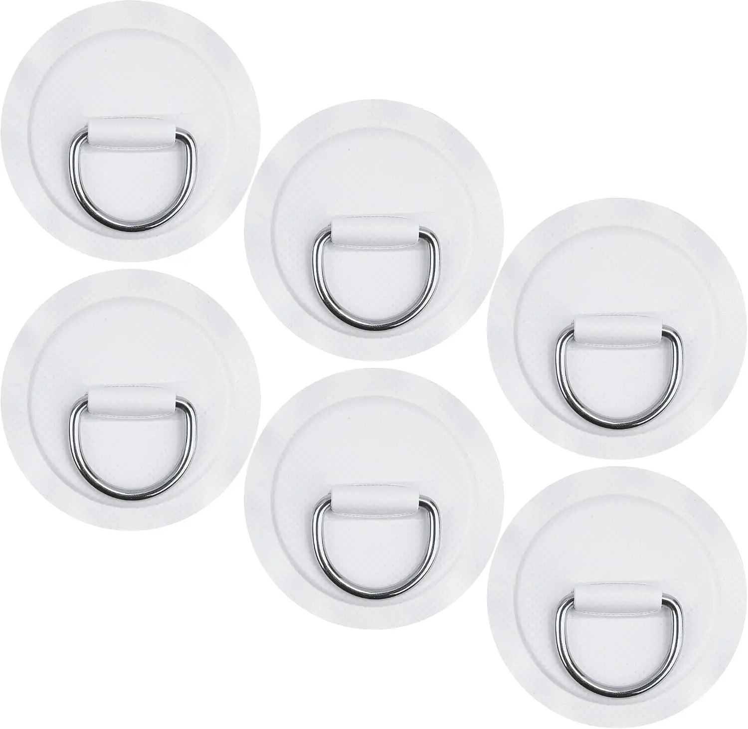Stainless Steel D-Ring Patch Kit, PVC Paddle Board D-Rings for Kayak, Inflatable Boat, Caneo, SUP, No Glue Included, Water-Proof