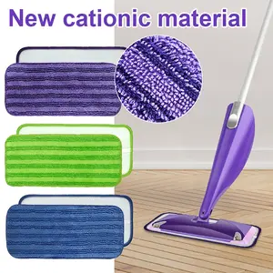 3/9pcs Cationic Fabric Mop Pads for Swiffer Wetjet, High Absorbent Replacement Cloths for Kitchen & Bathroom, Durable Easy Clean, Swiffer Mop Refill