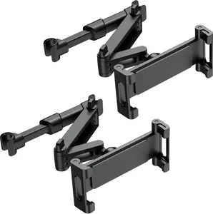 PC Tablet Mounts 2 Pack Tablet Holder for ,ipad Headrest Mount for 5.5-18.4 Inch ipad/Phones  Tablets Holder with 360Rotating Adjustable,Black