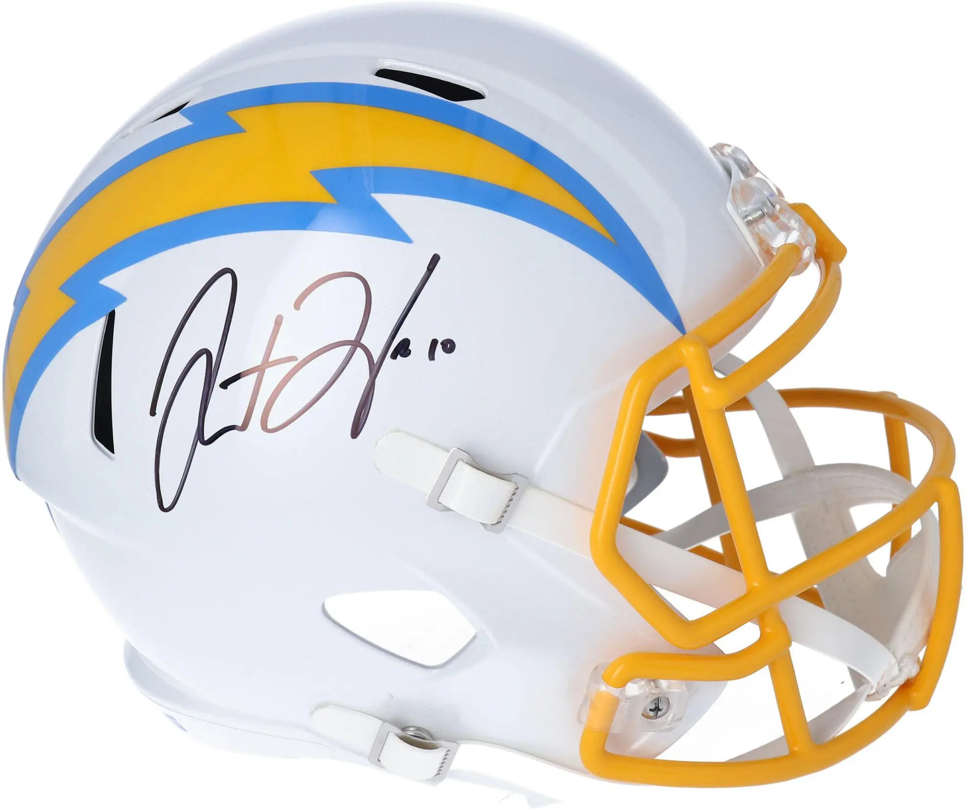 Justin Herbert Los Angeles Chargers Autographed Riddell Speed Replica Helmet - Fanatics Authentic Certified