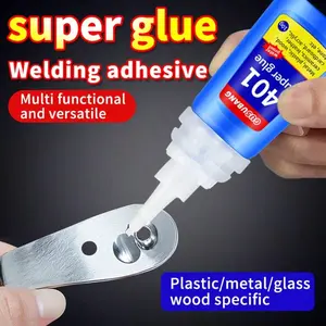 Super Glue 1/2/3 Tubes, Strong Adhesive Multi-Purpose Fast-Drying Welding Glue, Ideal for Plastic Iron Ceramic Stainless Steel Glass Acrylic Wood Shoes Stone