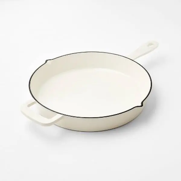 Figmint Stylish Enamel Skillet Pan - Multipurpose Cookware for Eggs, Kitchen Use