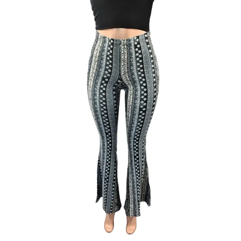 Dark Santana Palazzo Pants forbidden jeans flare slippery pants High Waisted Casual Comfortable Fit Formal